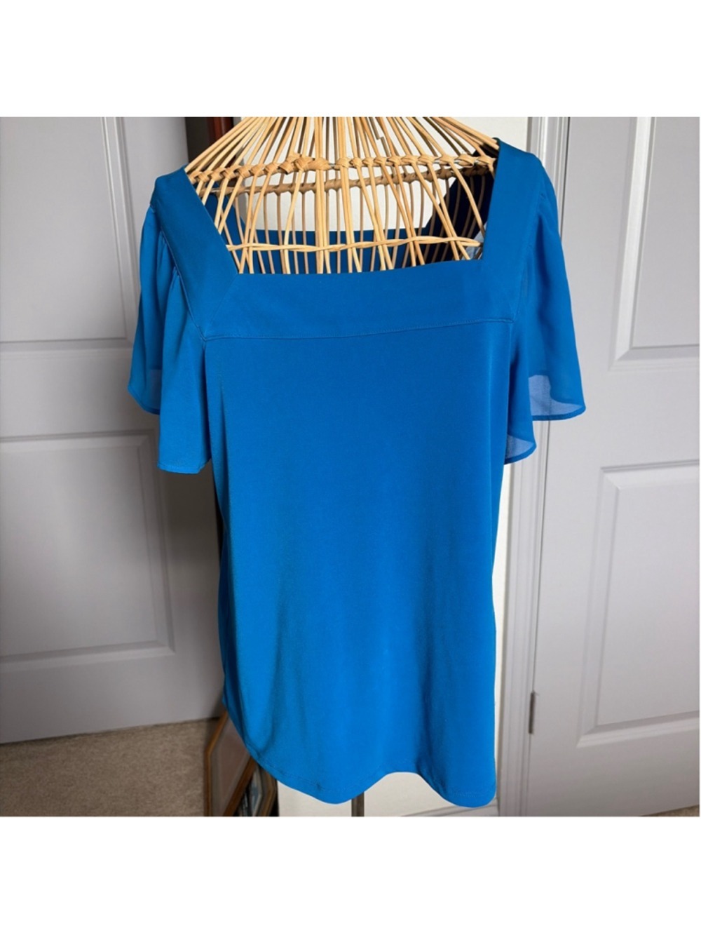 Women's Calvin Klein Blue Blouse M #0058